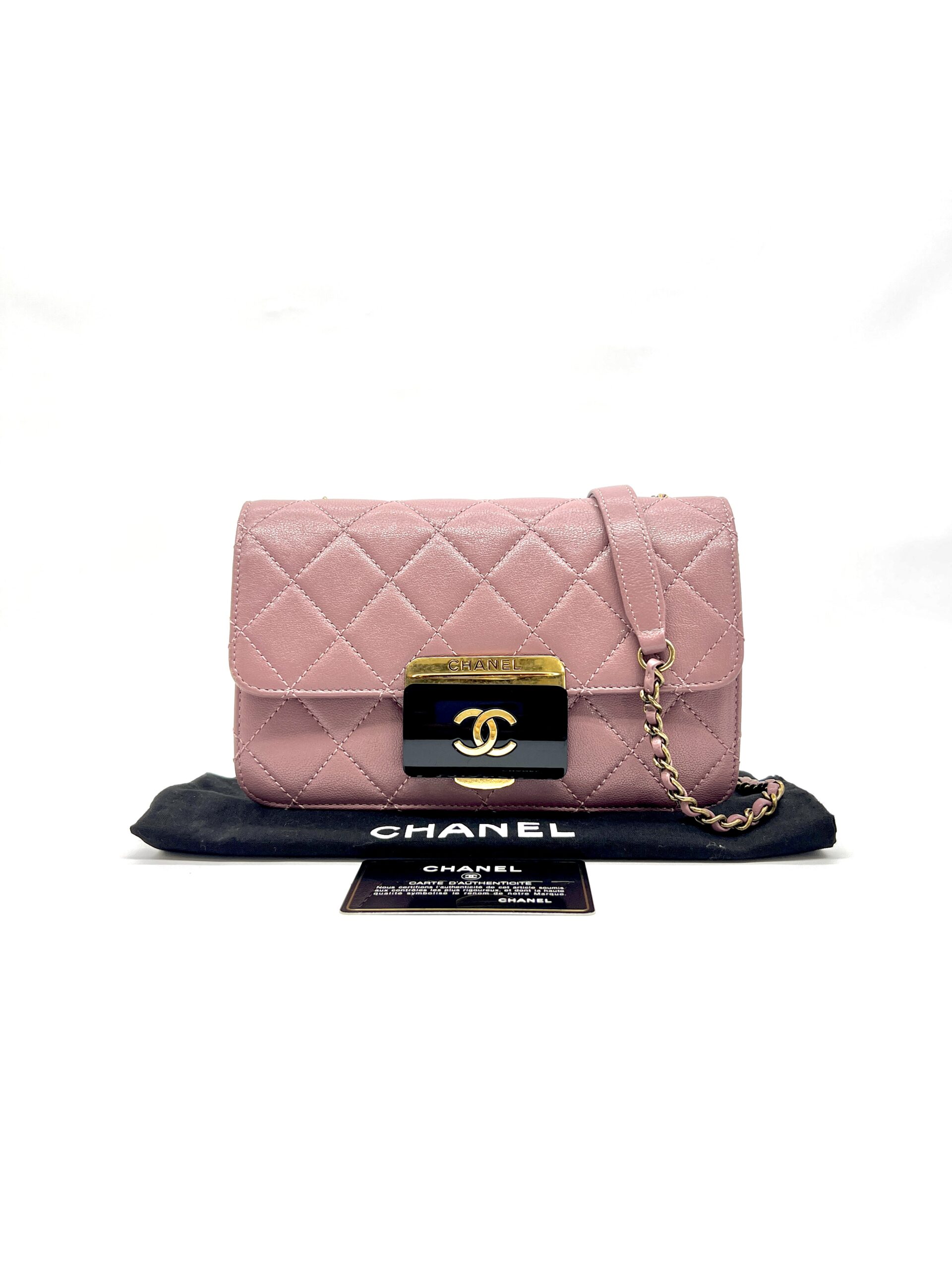 Chanel Beauty Lock Flap Bag Mauve GHW