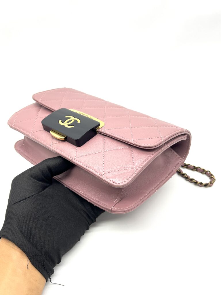 Chanel Beauty Lock Flap Bag Mauve GHW