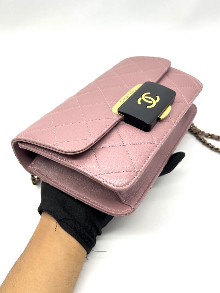 Chanel Beauty Lock Flap Bag Mauve GHW