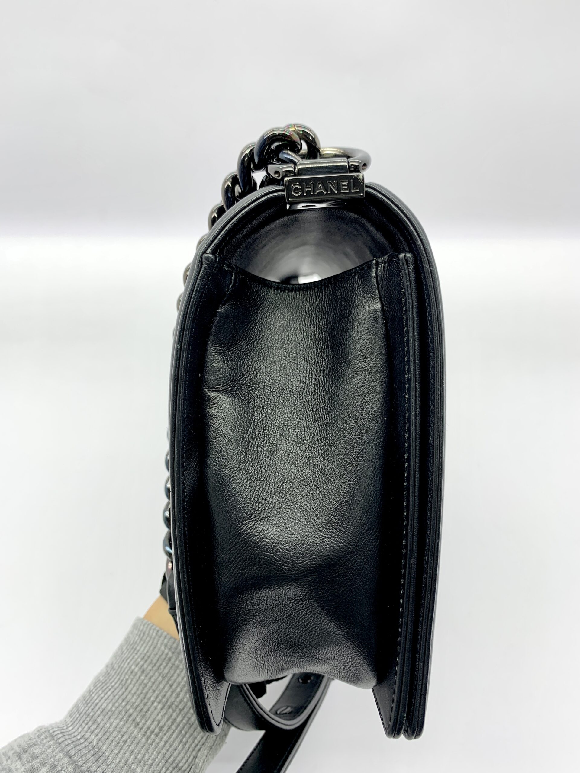 Boy 28 Calfskin Black