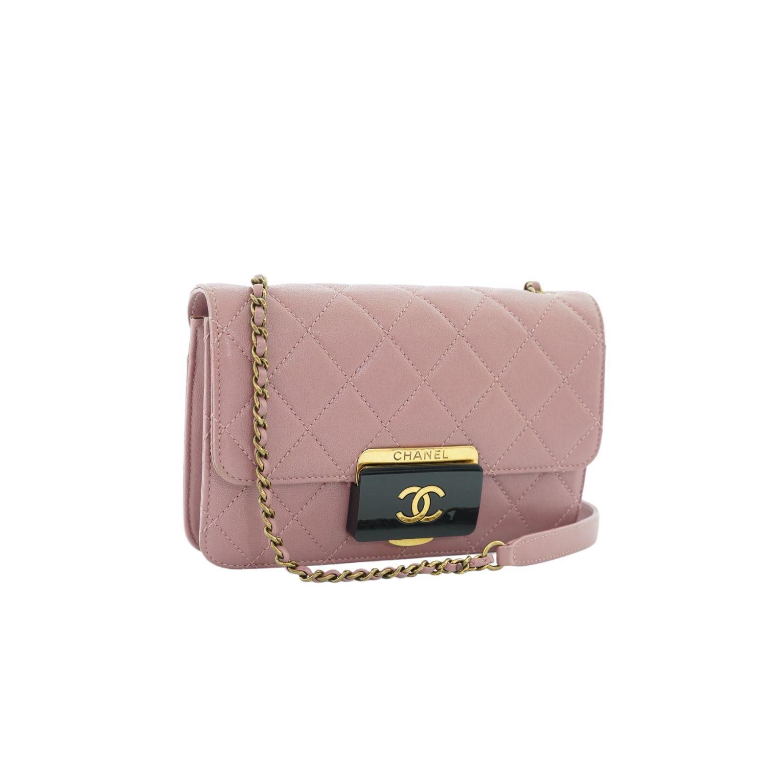 Chanel Beauty Lock Flap Bag Mauve GHW