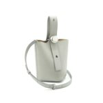 Pebble Bucket Bag Dark Grey SHW