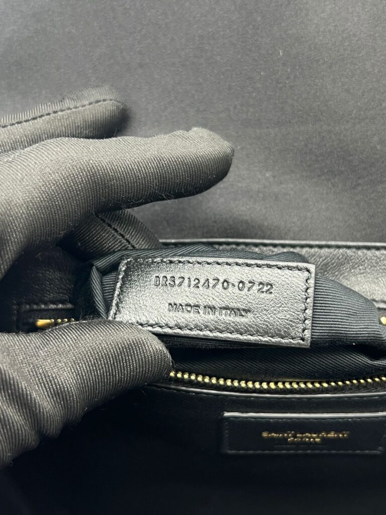 Gaby Chain Bag Satin Black Silver GHW