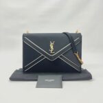 Gaby Chain Bag Satin Black Silver GHW