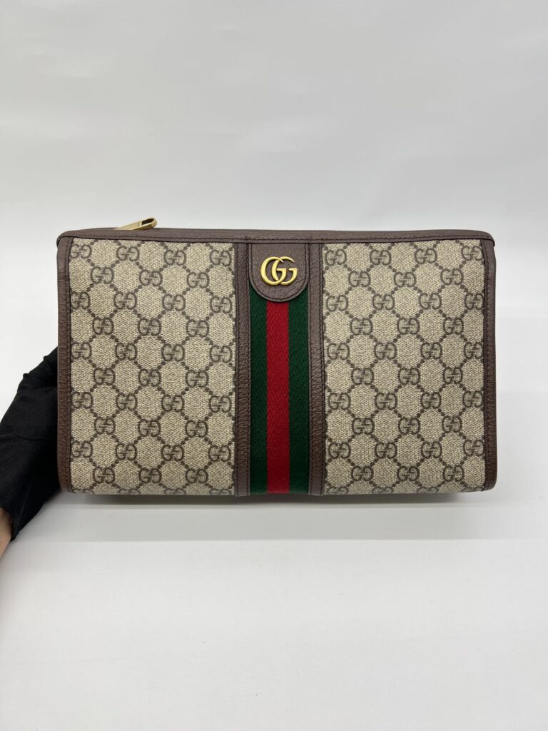 Ophidia Pouch GG Supreme Brown GHW