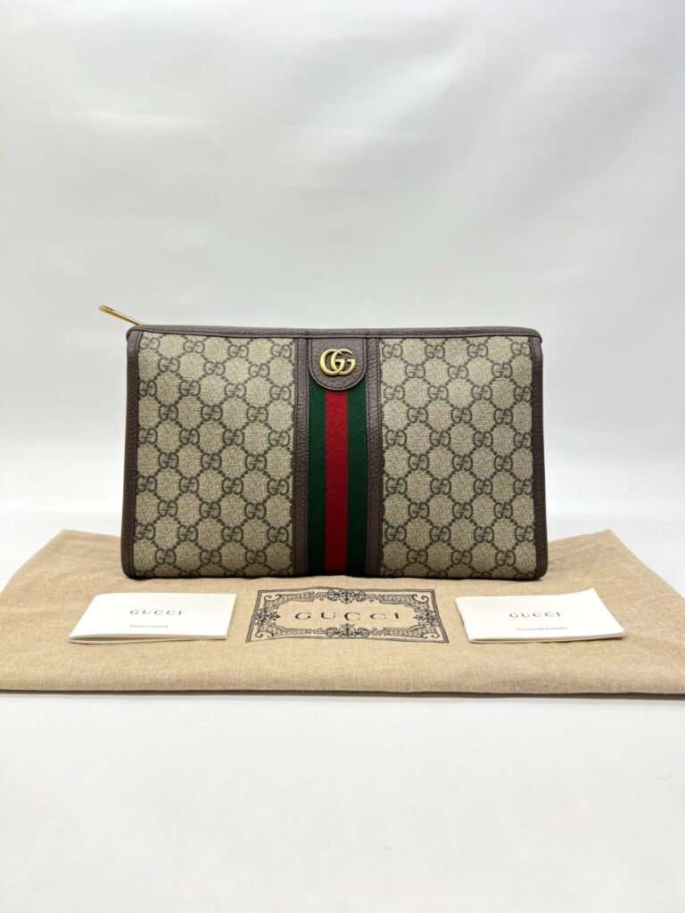 Ophidia Pouch GG Supreme Brown GHW