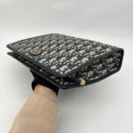 30 Montaigne Dea Pouch Canvas Oblique Navy GHW