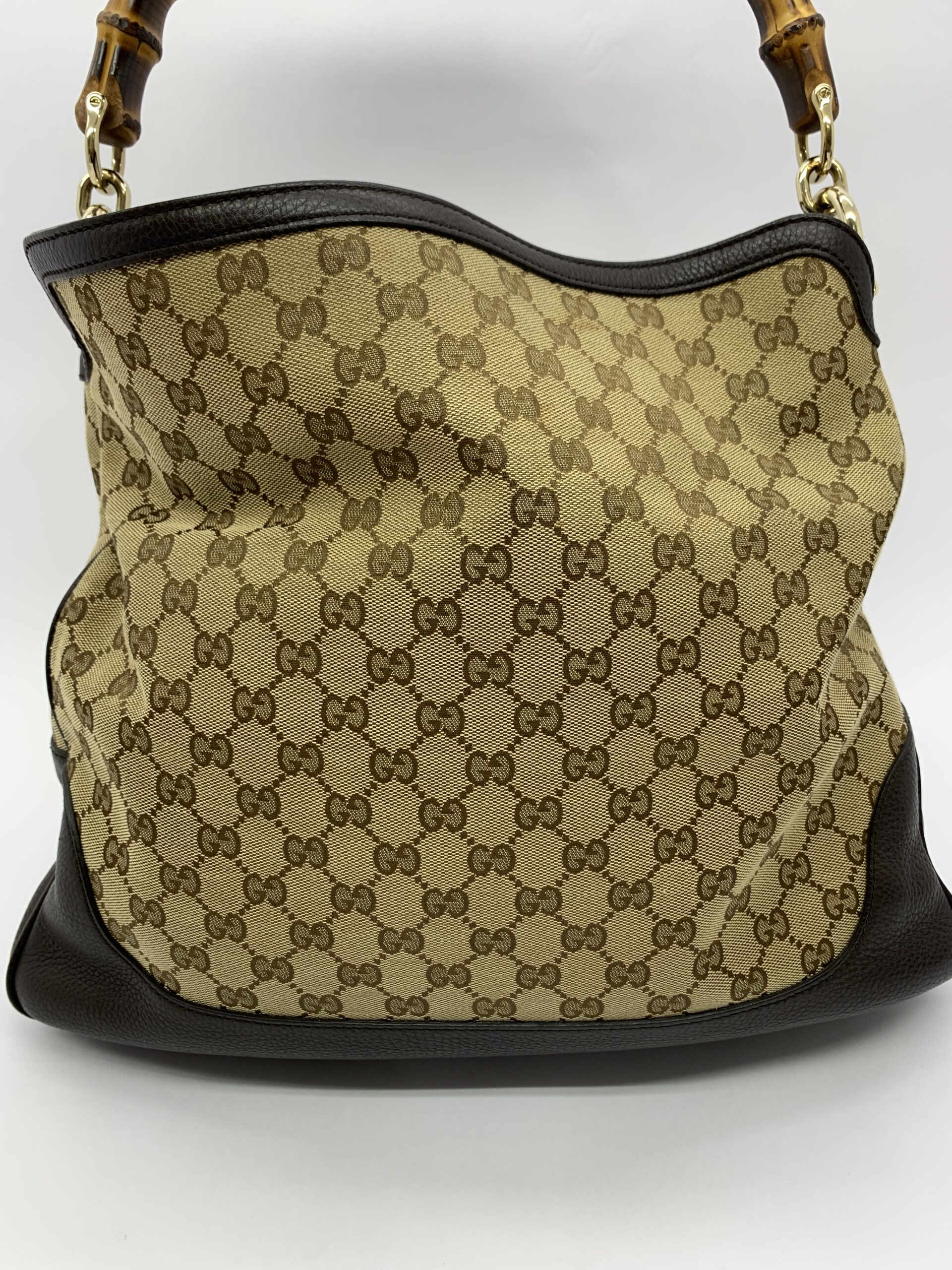 Diana Bamboo GG Canvas Brown GHW