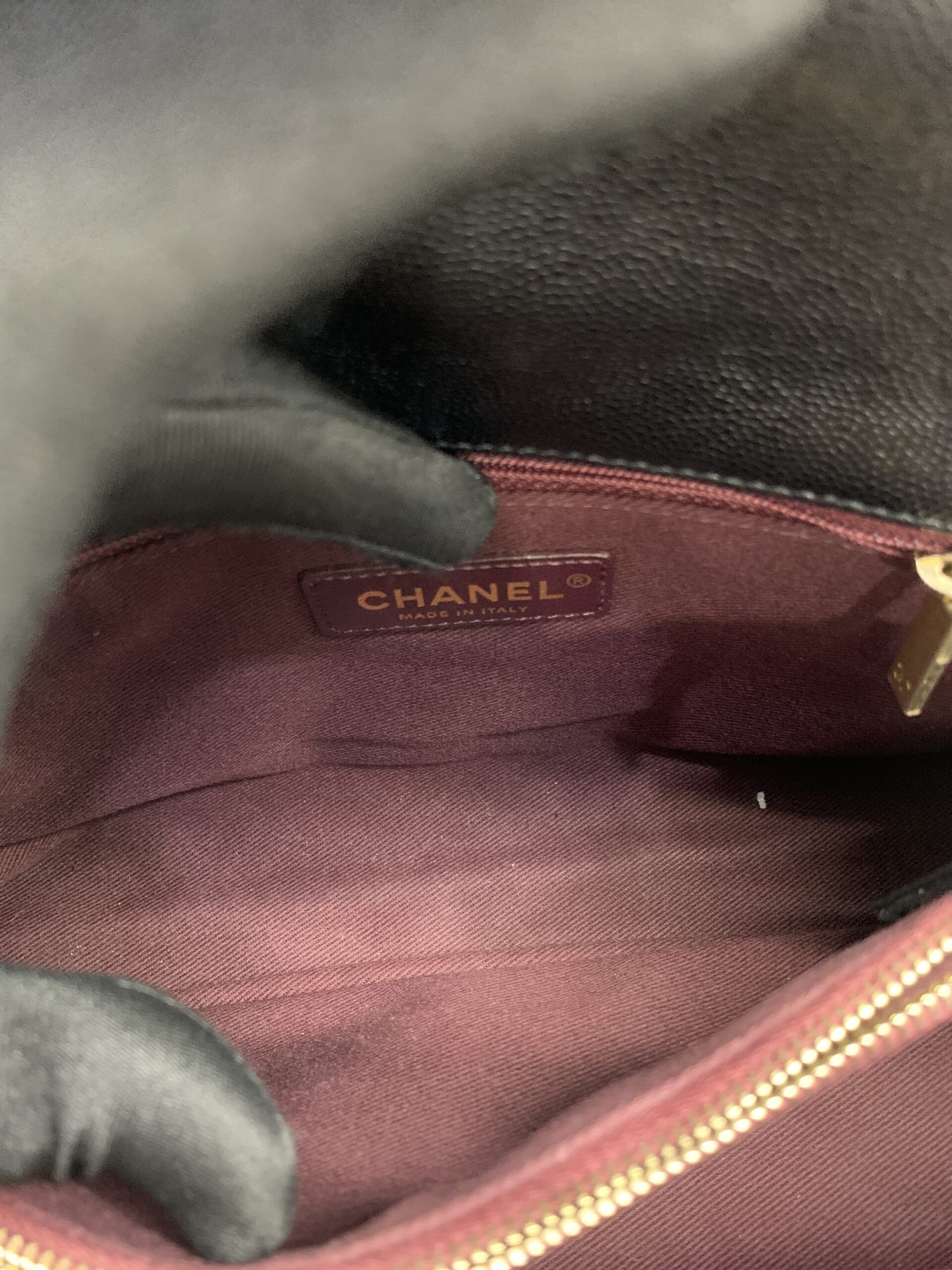 Coco Handle Medium Caviar Black GHW