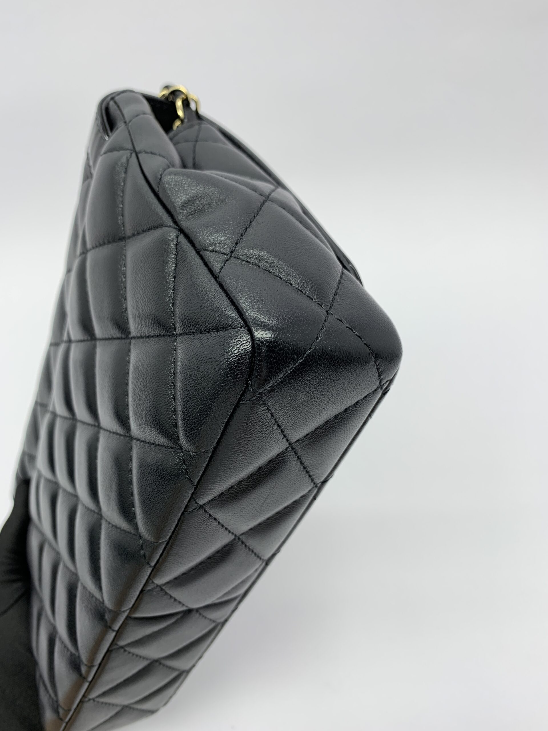 CC Flap Bag Black GHW