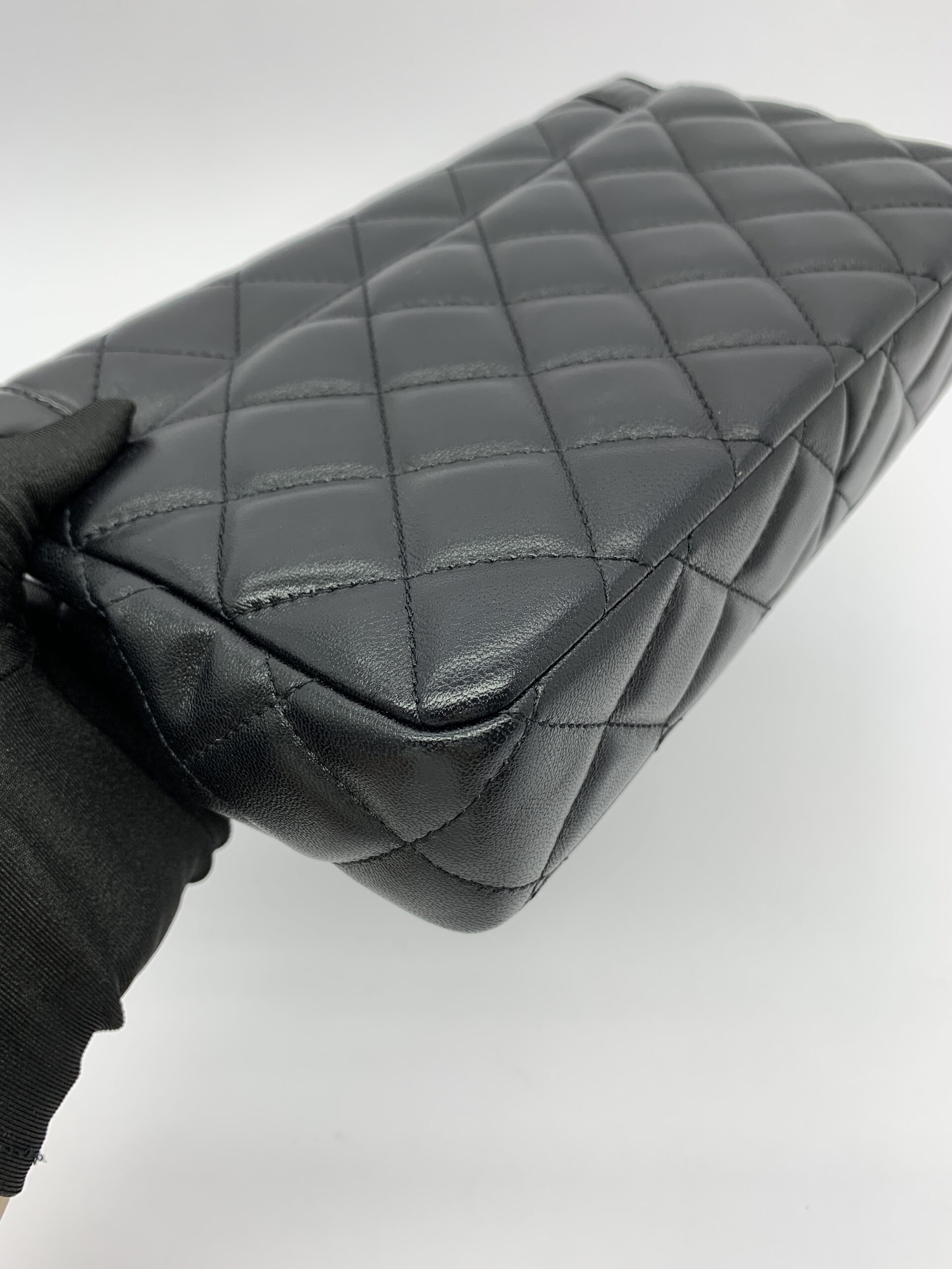 CC Flap Bag Black GHW