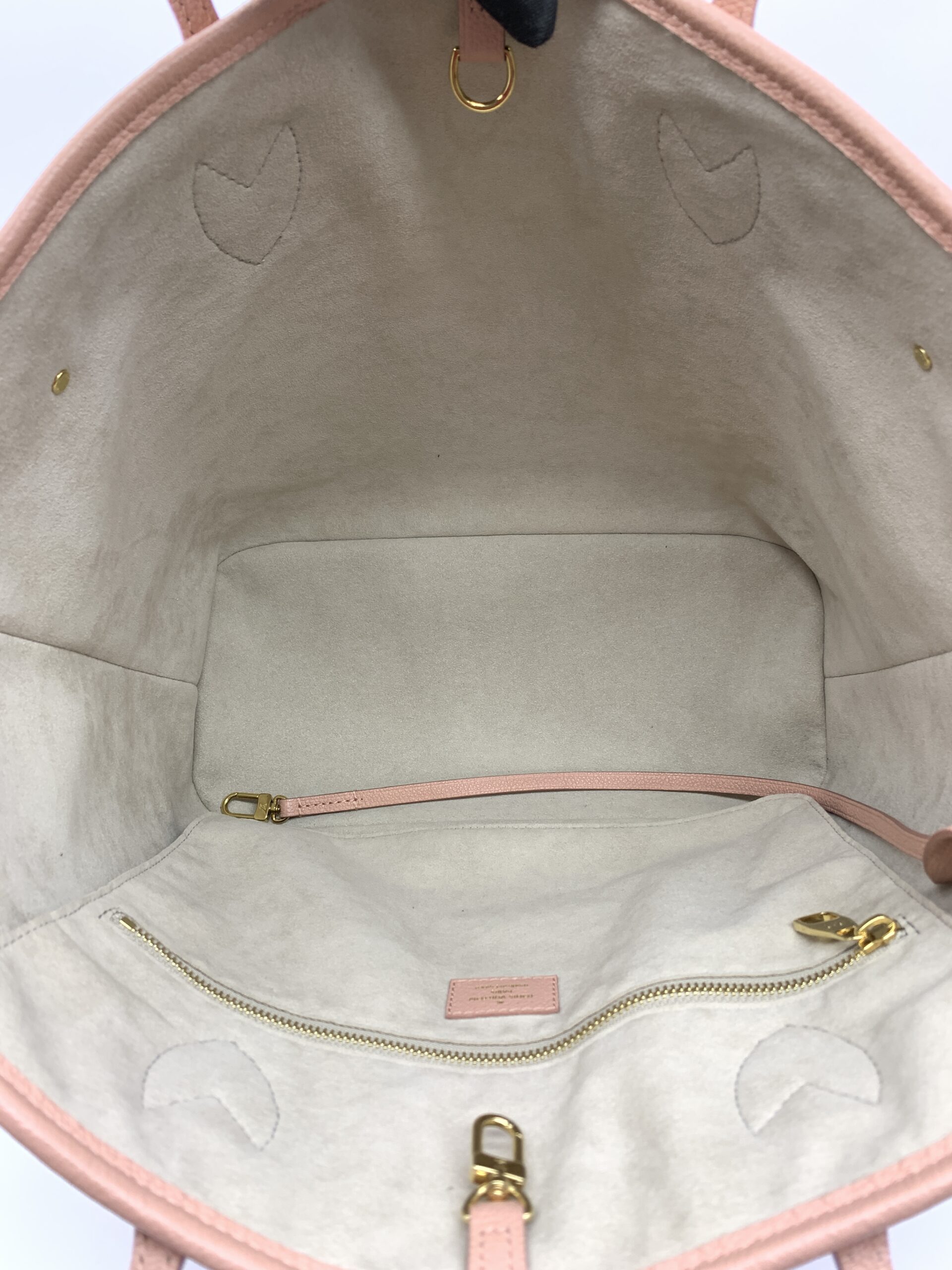 Neverfull MM Monogram Empreinte Rose Trianon Ghw