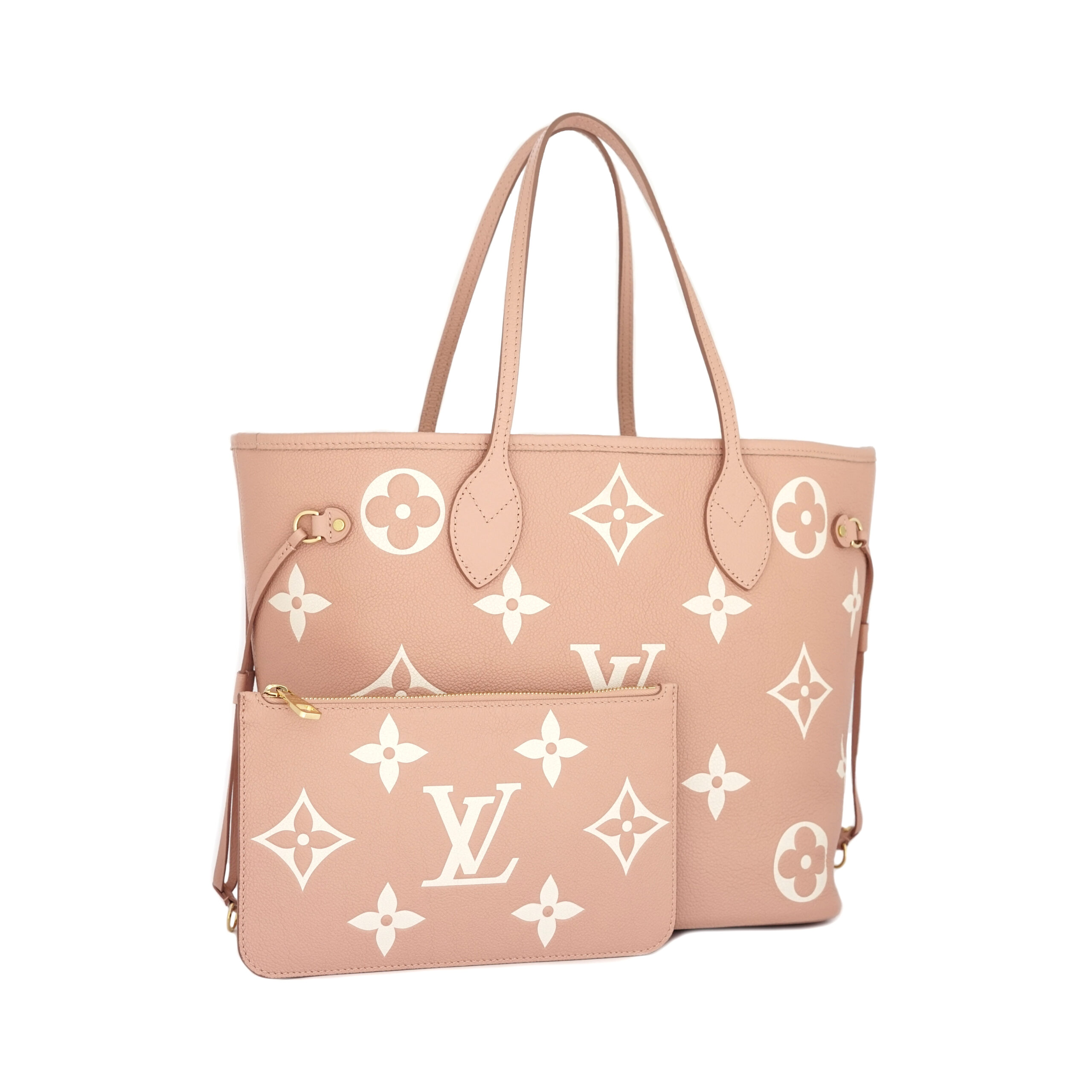 Neverfull MM Monogram Empreinte Rose Trianon Ghw