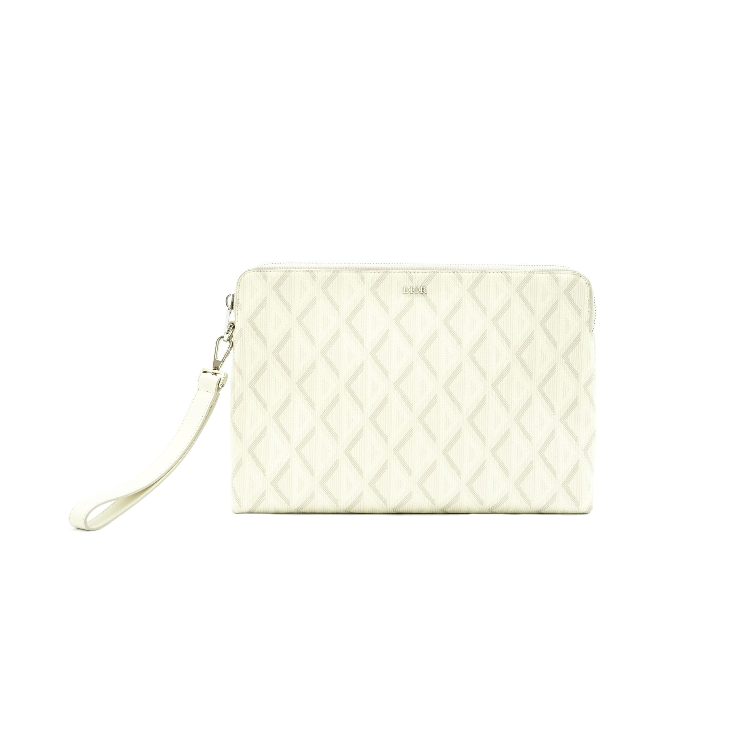 A5 Triangle Pouch White Beige SHW