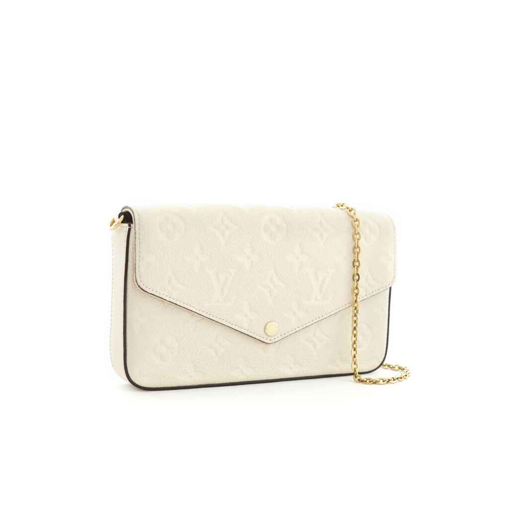 Felicie GM Monogram Empreinte Creme GHW