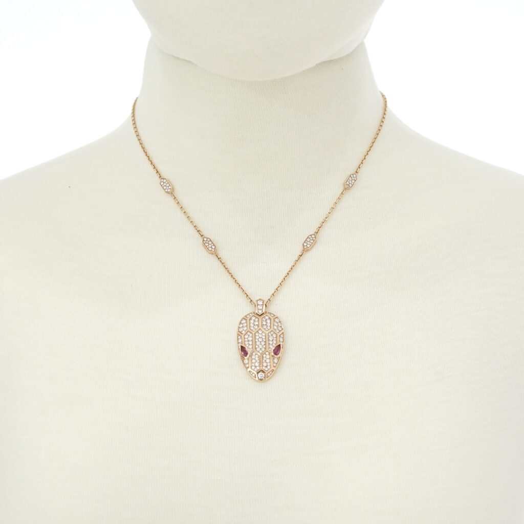 Serpenti Seduttori Necklace Pink Gold 750 180K