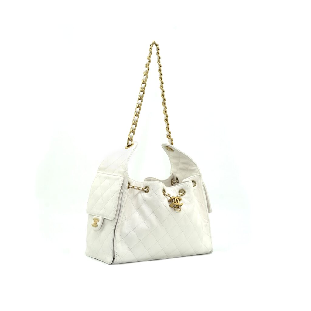 C25 Small Caviar White GHW