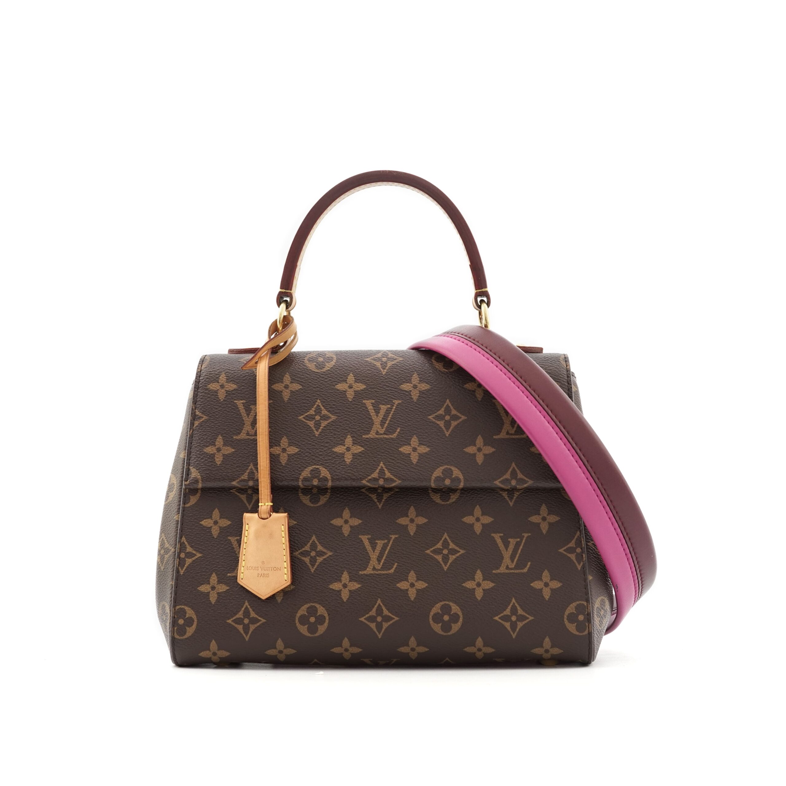 Cluny BB Monogram Bordeaux Fuchsia GHW