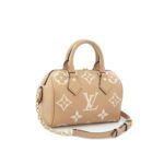 Speedy Bandou 20 Giant Monogram Empreinte Caramel