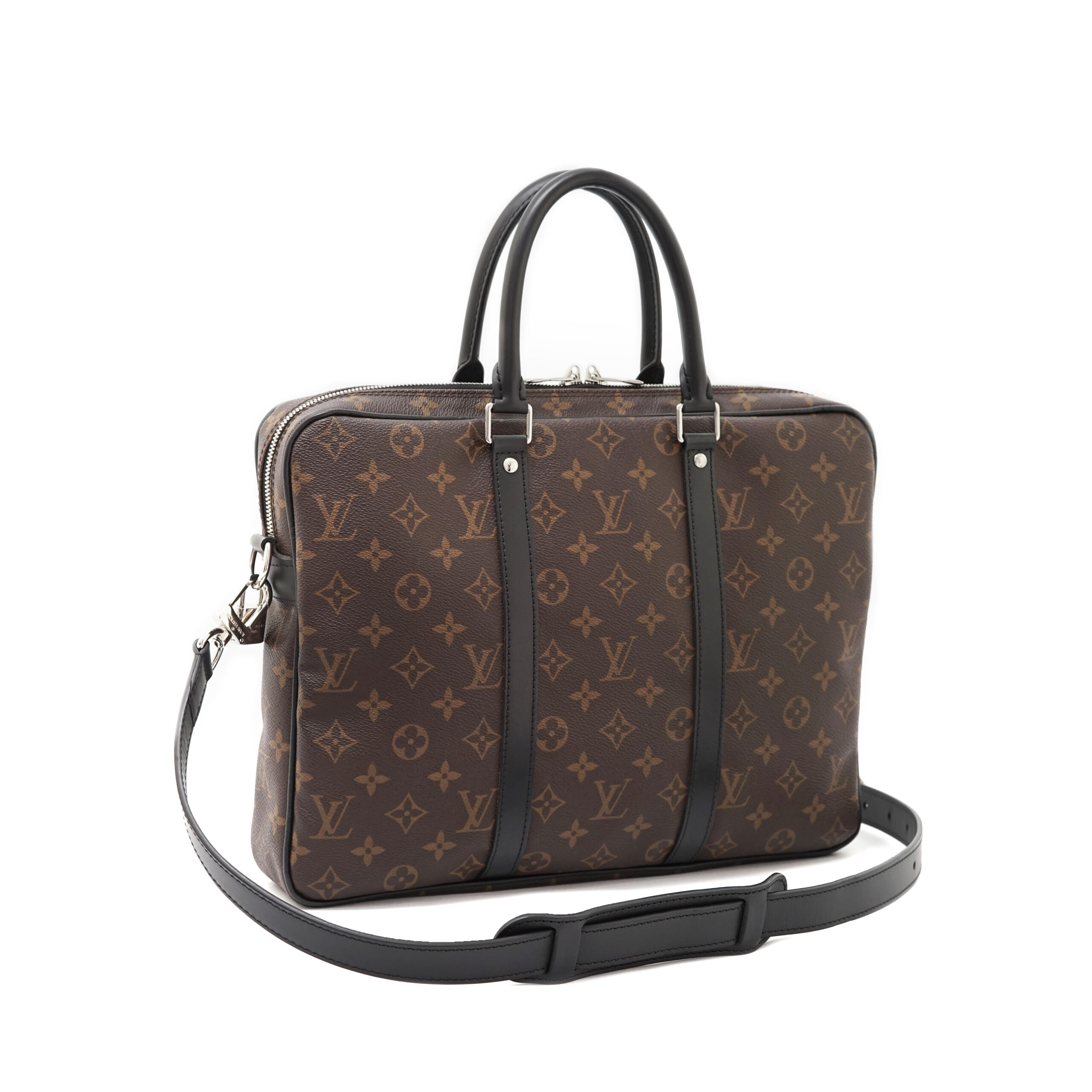 Briefcase Monogram Macassar SHW