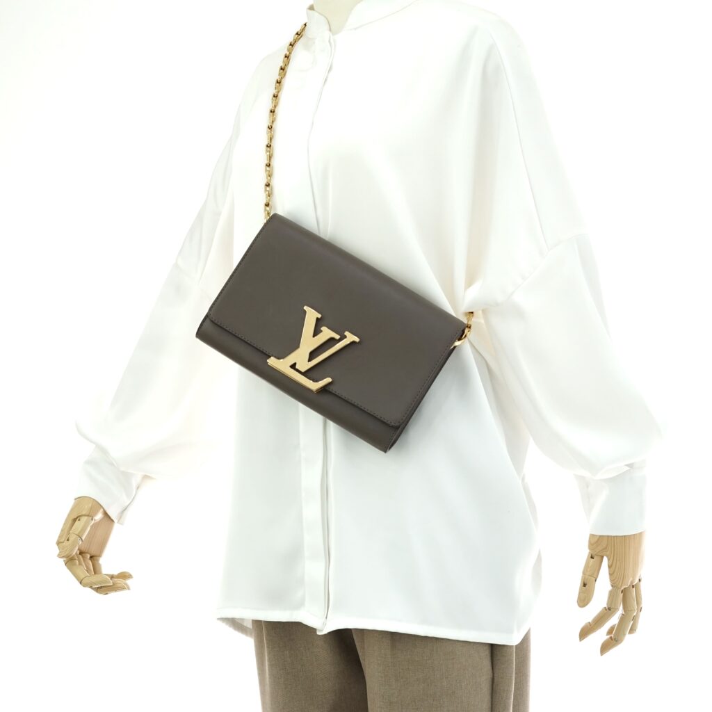 Chain Pochette Louise Taupe GHW