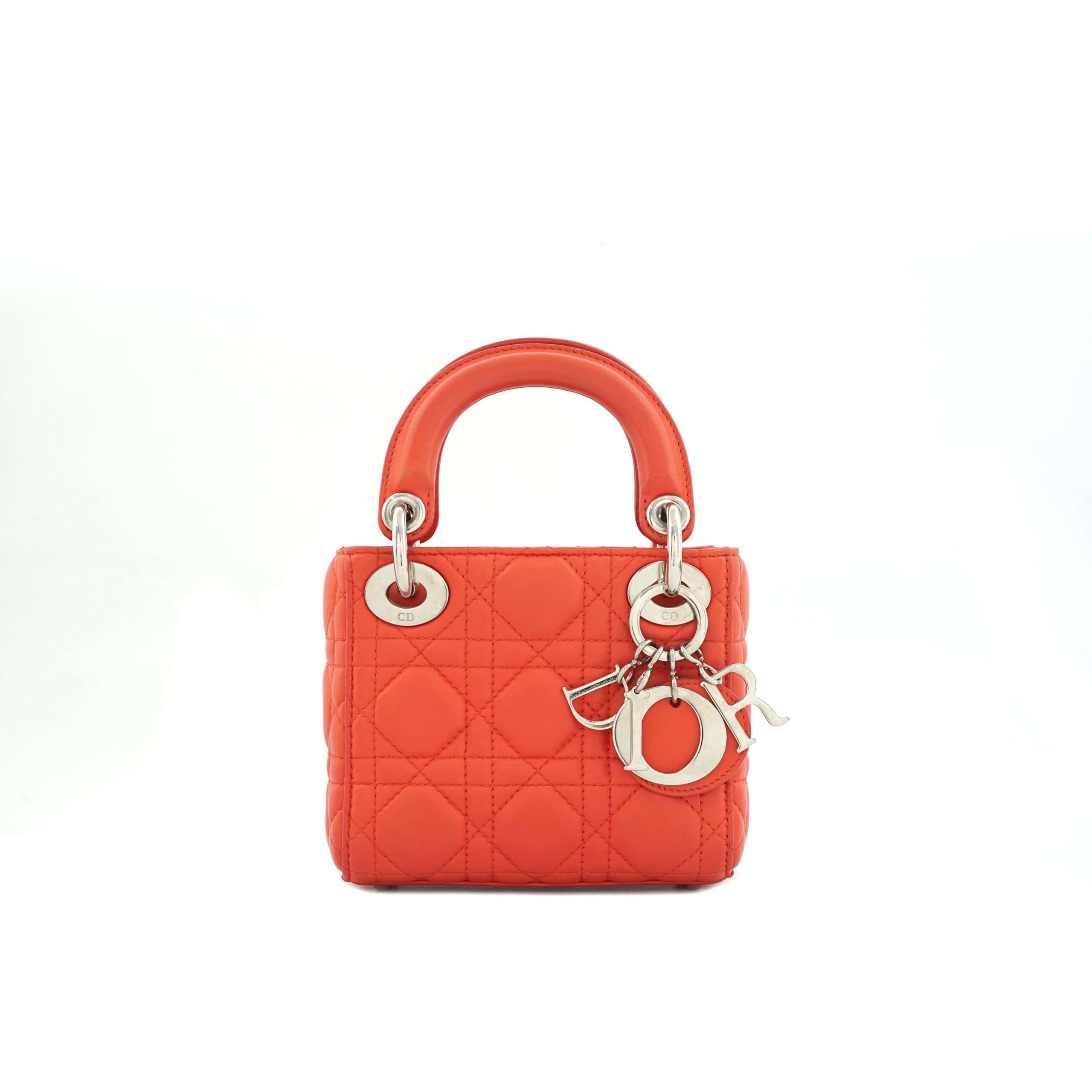 Lady Dior Lambskin Orange SHW