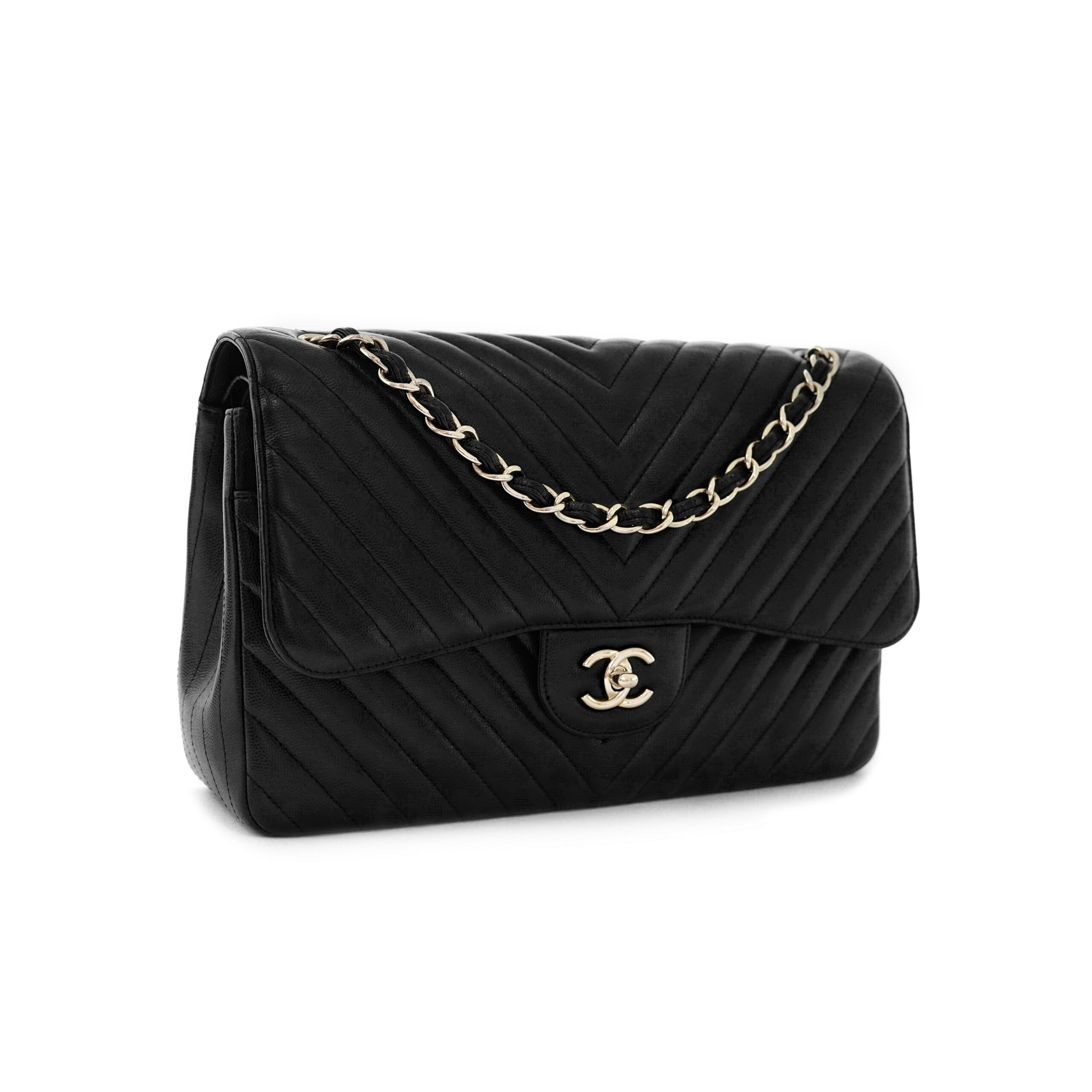 Mini Rectangle Crinkled Patent All Black