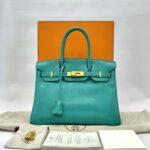 Birkin 30 Togo Blue Paon GHW