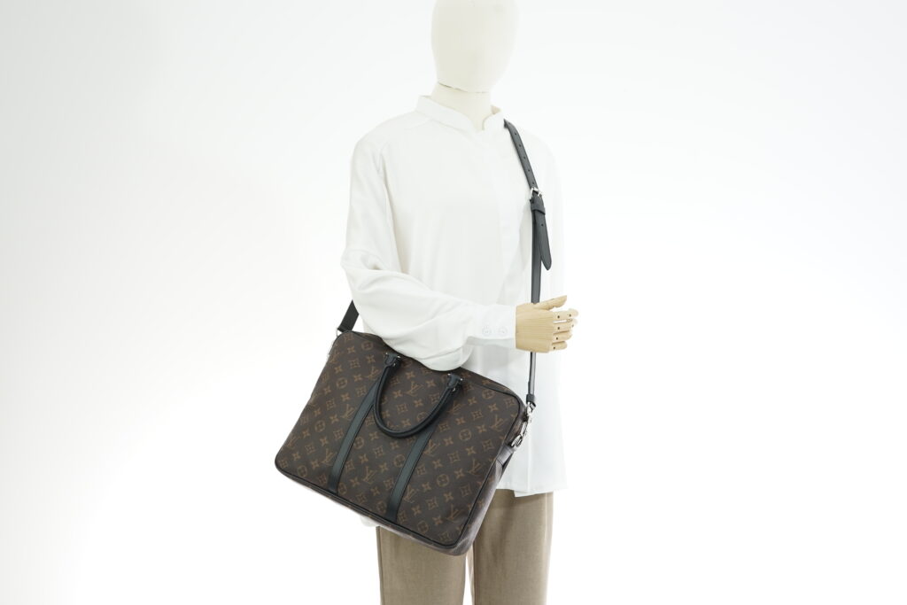 Briefcase Monogram Macassar SHW