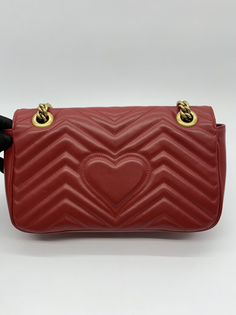 Marmont Flap Small Red GHW