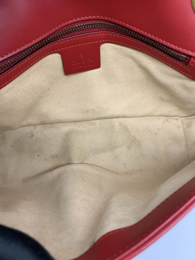 Marmont Flap Small Red GHW