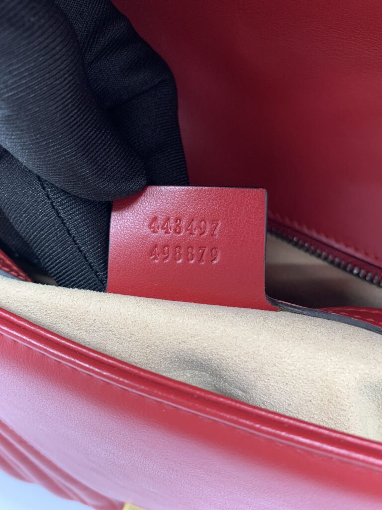 Marmont Flap Small Red GHW