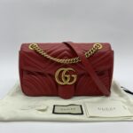 Marmont Flap Small Red GHW