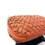 Fringe Knot Clutch Orange Coral