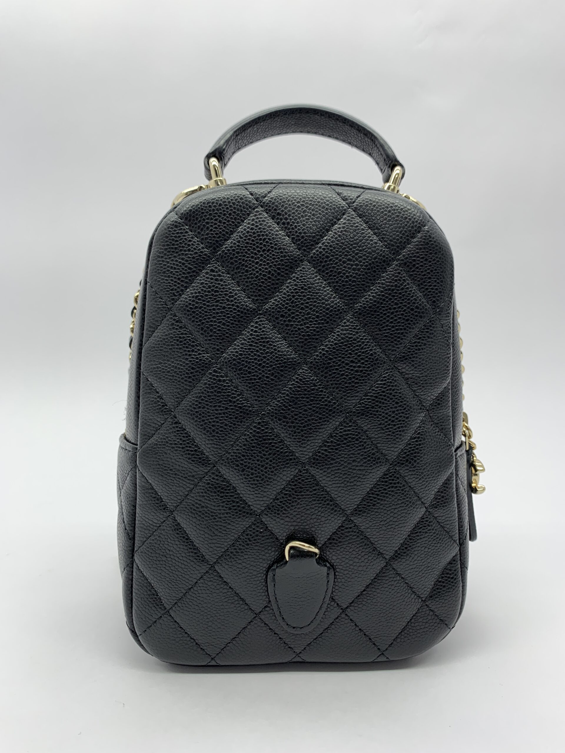 Mini Backpack Black Caviar LGHW
