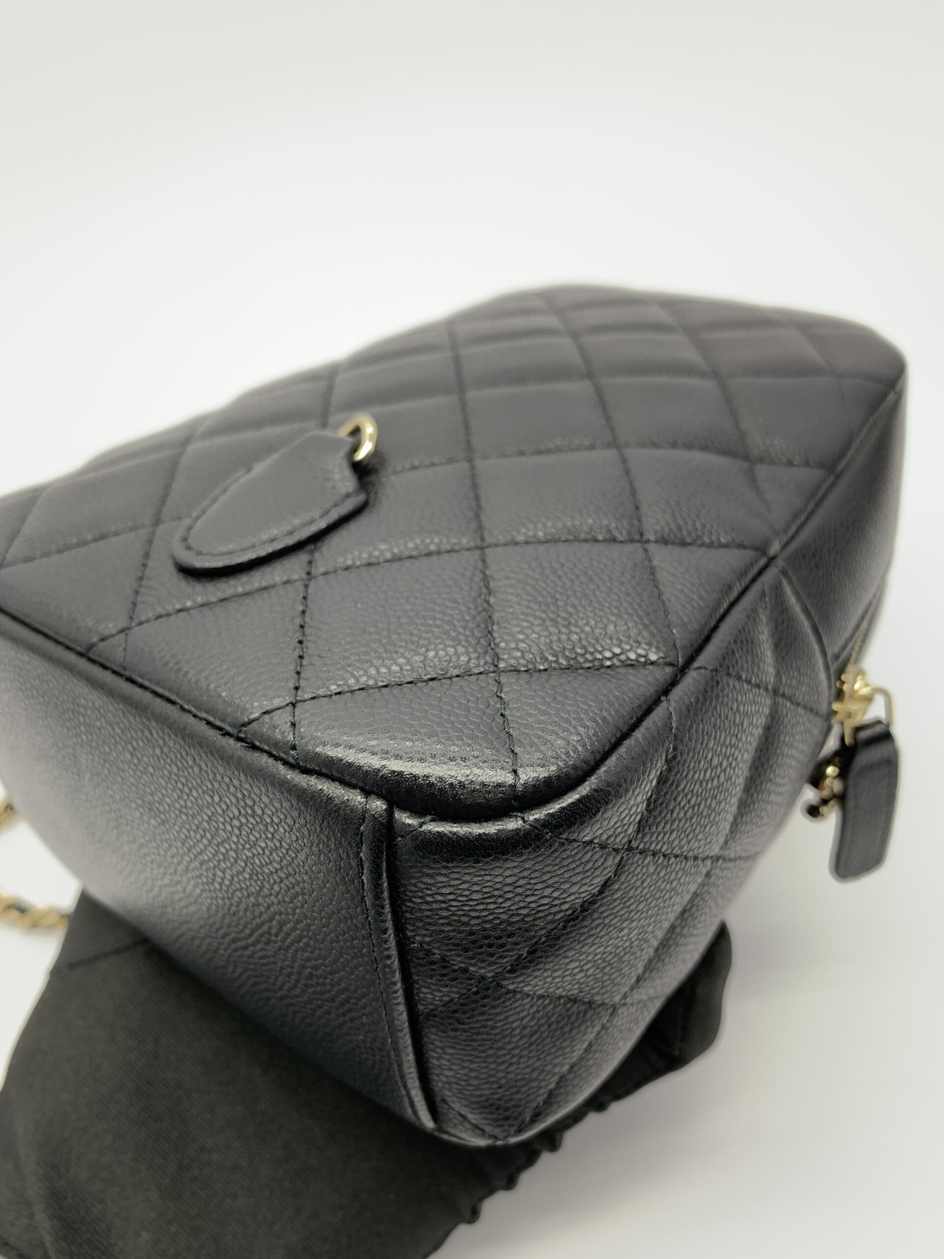 Mini Backpack Black Caviar LGHW