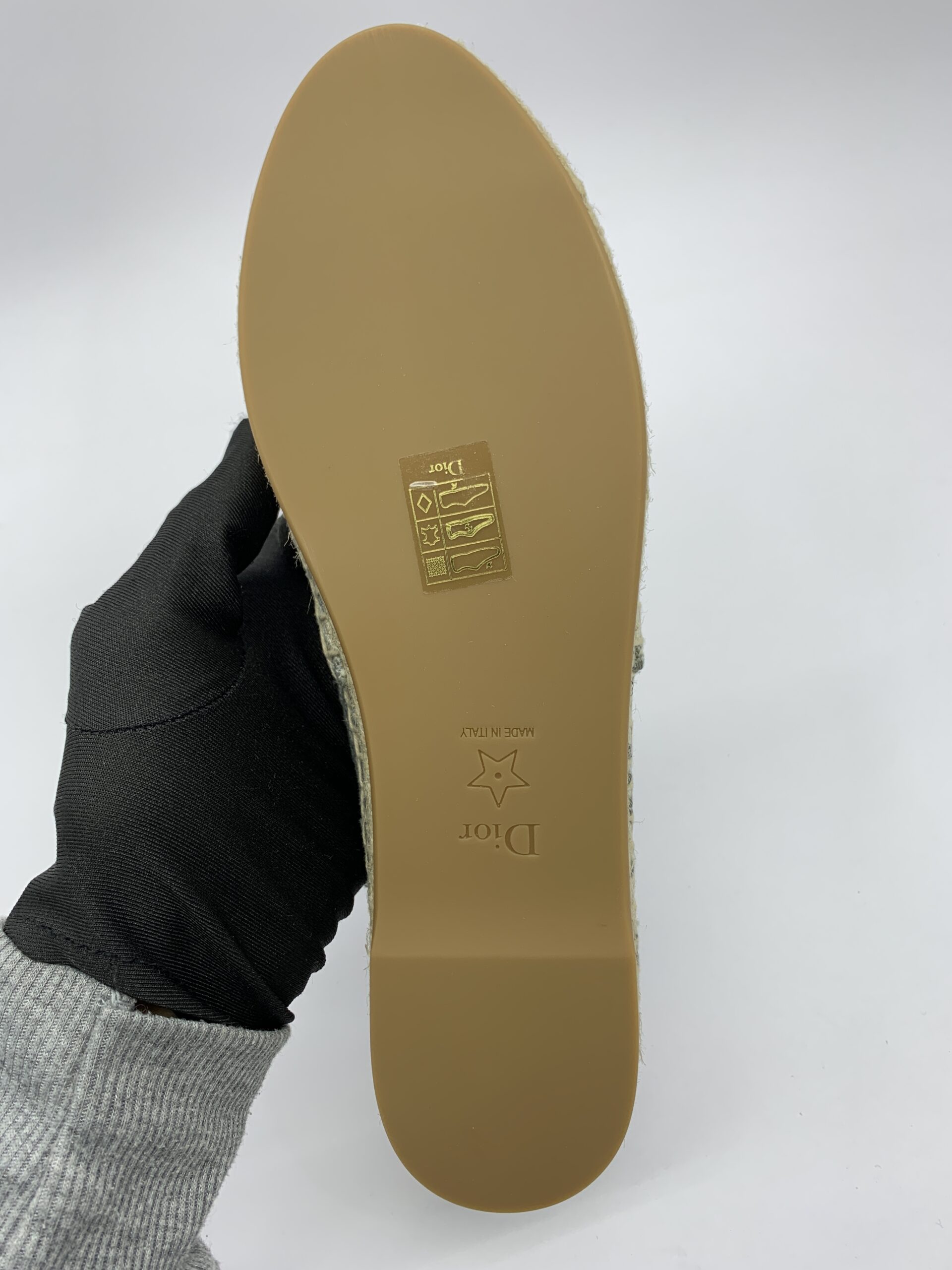 Granville Espadrilles Canvas Grey Stone Oblique