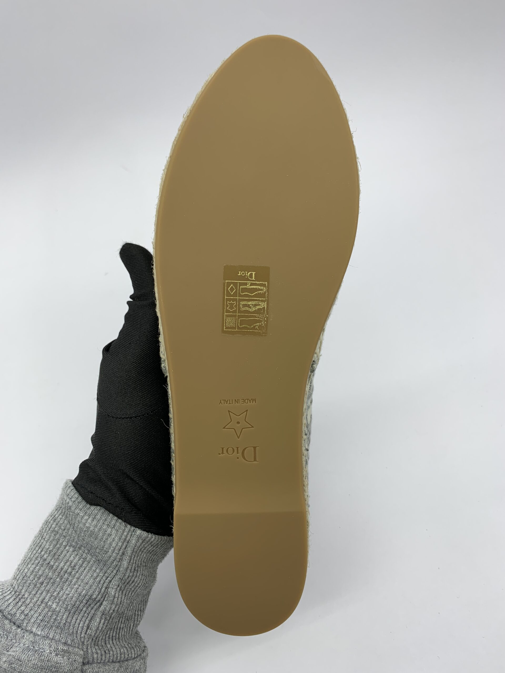 Granville Espadrilles Canvas Grey Stone Oblique