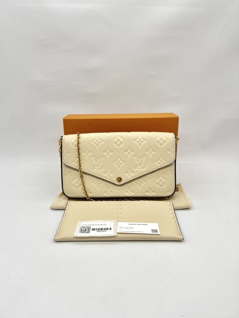 Felicie GM Monogram Empreinte Creme GHW