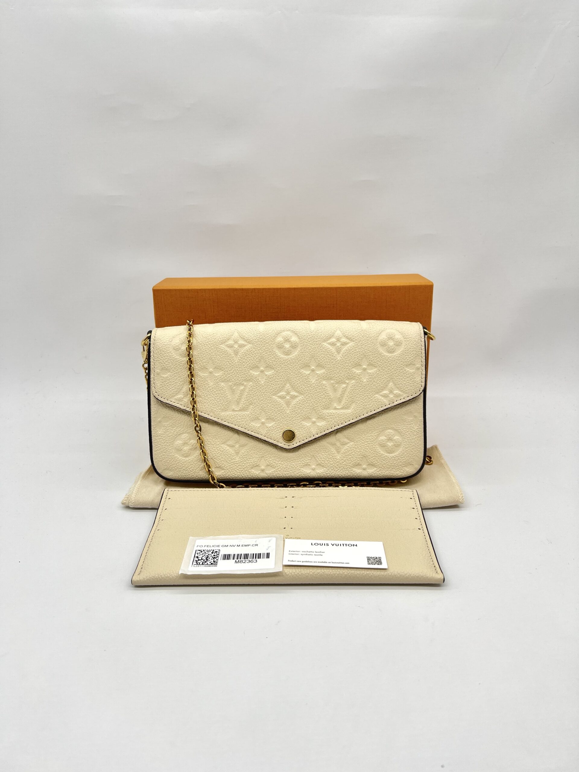 Felicie GM Monogram Empreinte Creme GHW