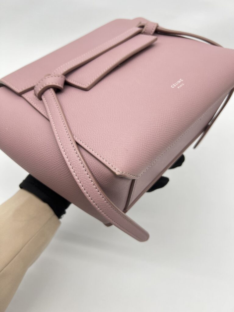 Nano Belt Bag Grained Clafskin Vintage Pink SHW