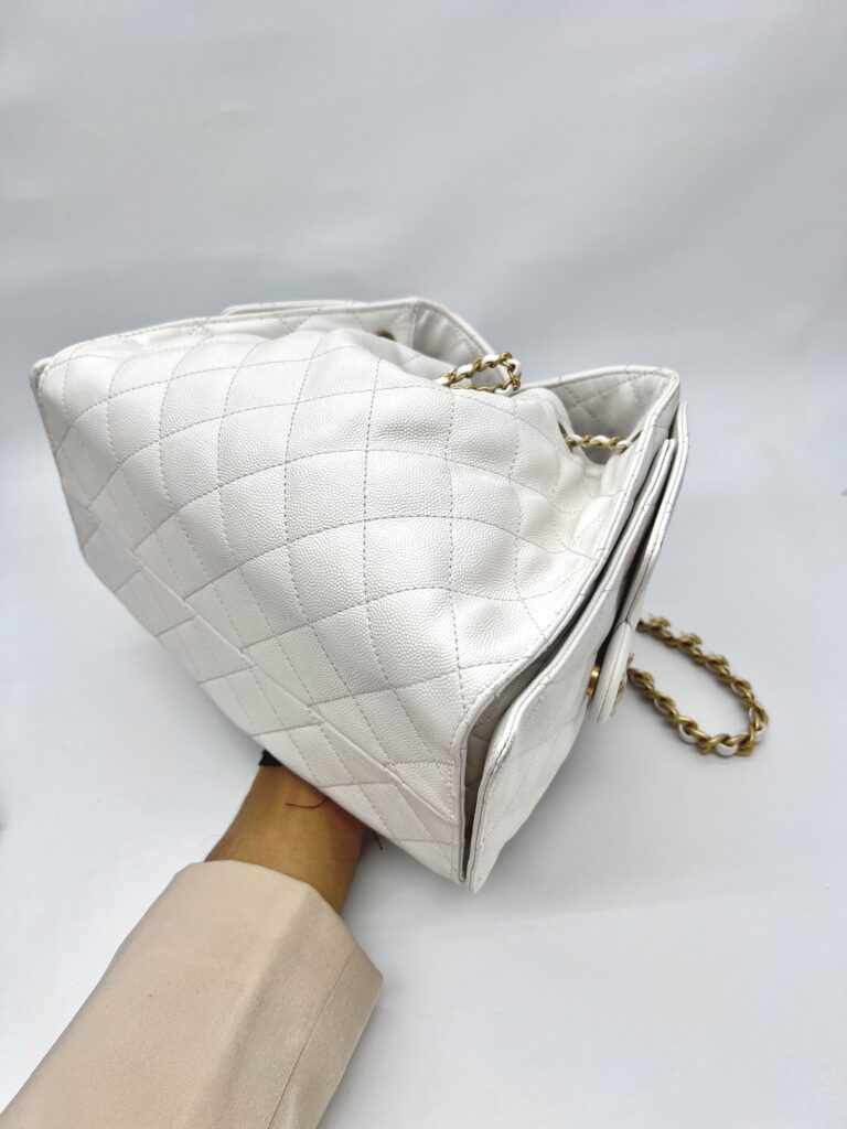 C25 Small Caviar White GHW