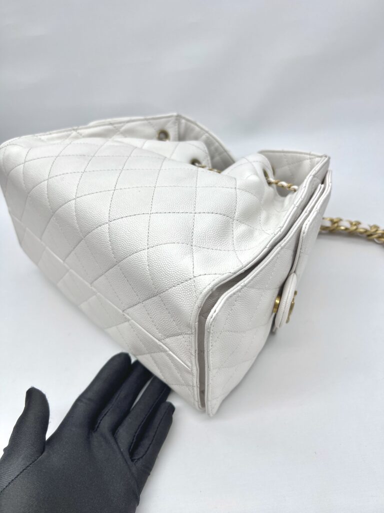 C25 Small Caviar White GHW