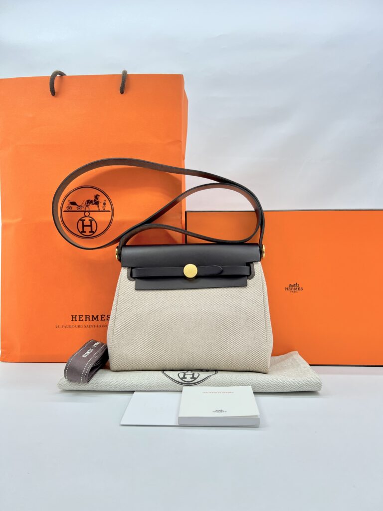 Mini Herbag 20 Ecru Beige Ebene GHW