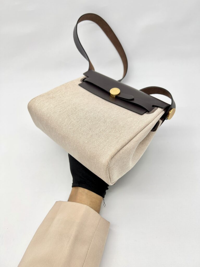 Mini Herbag 20 Ecru Beige Ebene GHW