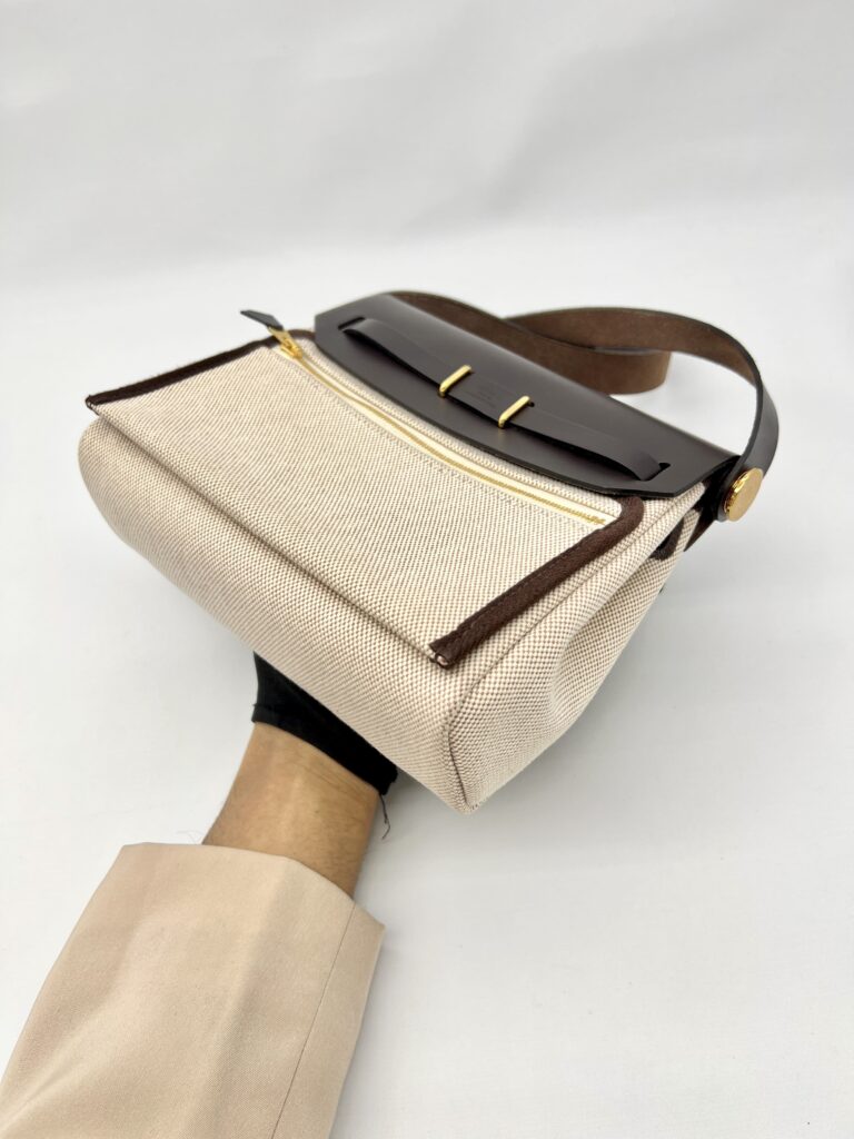 Mini Herbag 20 Ecru Beige Ebene GHW