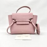 Nano Belt Bag Grained Clafskin Vintage Pink SHW
