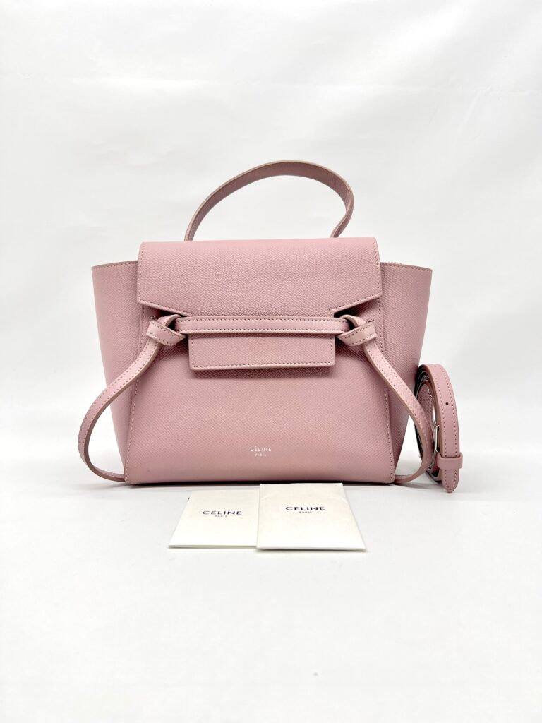 Nano Belt Bag Grained Clafskin Vintage Pink SHW