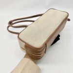 Beau Bag Small Canvas Leather Beige Brandy GHW