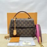 Cluny BB Monogram Bordeaux Fuchsia GHW